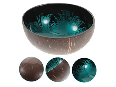 Ciotole di Cocco per Acai Shell Sala Contenitore Chiave Mini Set