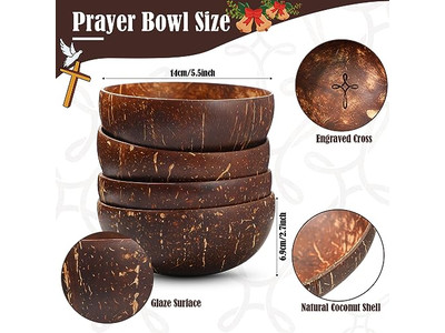 Miscela di Cera per Candele Ciotole di Legno Intrecciate Ciotola Rustica Bulk Guscio Piccolo Acacia