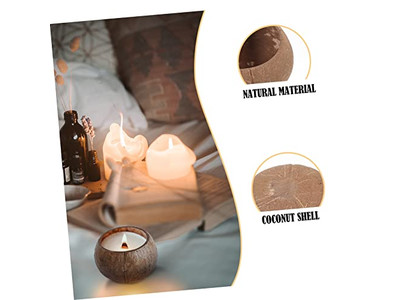 Imballaggio all'Ingrosso di Ciotole di Cocco per Bevande Realizzate da Set di 2 Ciotole