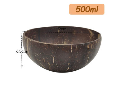 Ciotole di Cocco Fabbrica Ciotola per Gelato Dessert Lucidata Riutilizzabile