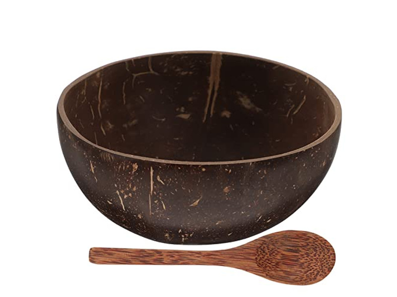 Ciotola di Cocco Decorativa Artigianale con Guscio Economica per Candele