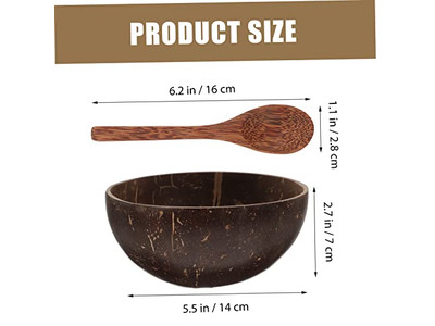 Ciotola di Cocco Decorativa Artigianale con Guscio Economica per Candele