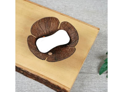 Decorazione in Guscio di Cocco Marrone con Creativo Salsa Ciotola di Cocco Candele In