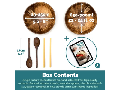 Ciotola di Cocco Ciotole di Cocco Cocunut Tazze di Cocco Guscio Candela Conservazione in Cucina
