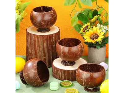 Ciotola Arrostita Acacia Guscio Riscaldamento Lacca Inclinata Appesa Dessert Set di Ciotole