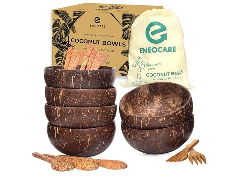 Piccole Ciotole di Cocco Acquista Ciotole per Bambini Mini Vendi Coconuts Incisi Frullatore Acai