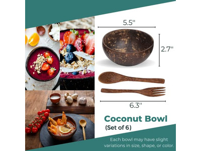 Piccole Ciotole di Cocco Acquista Ciotole per Bambini Mini Vendi Coconuts Incisi Frullatore Acai