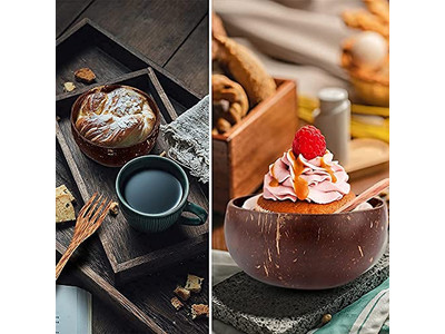 Ciotole di Candele Profumate all'Ingrosso Senza Fumi Ciotola di Legno Vintage per Frutta